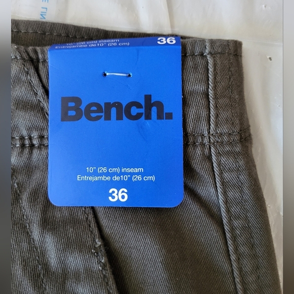 NEW- Bench Men's Cargo Shorts - Olive, Size 36 - Picture 4 of 6